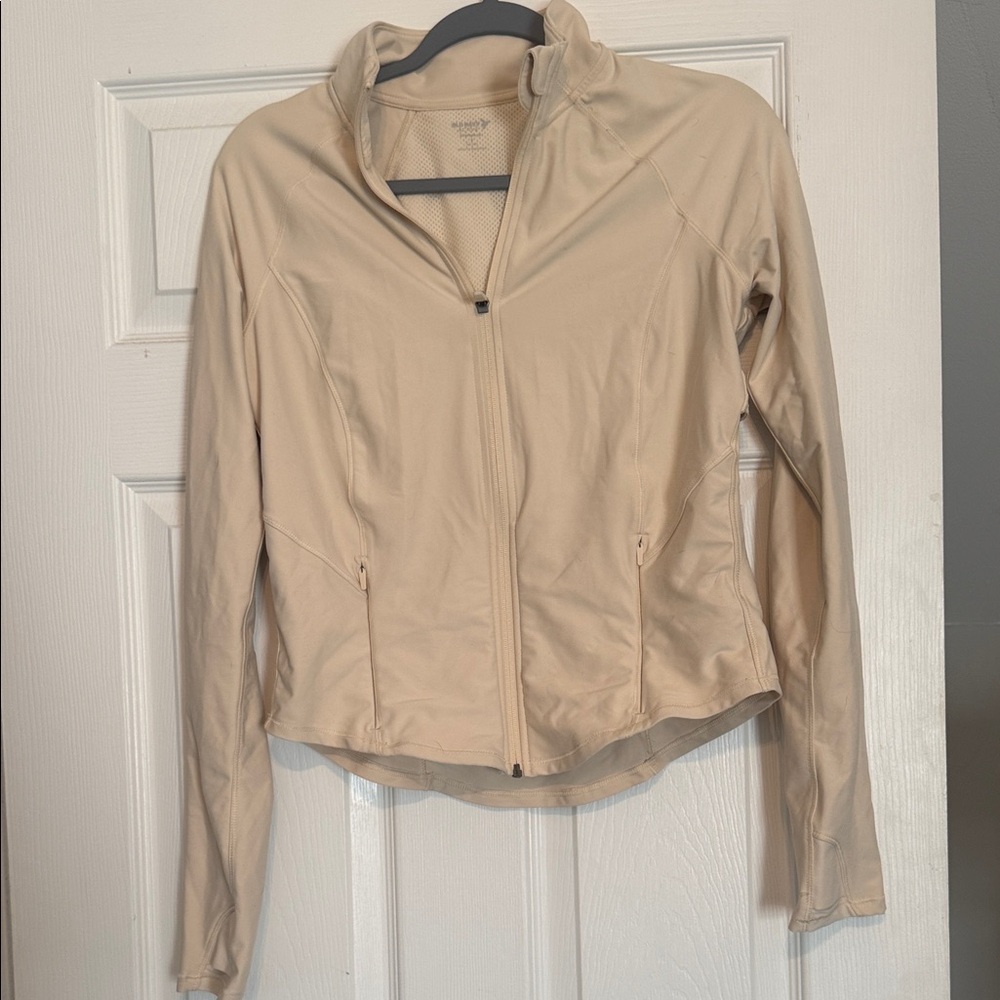 Old Navy Women's Tan Zip Up